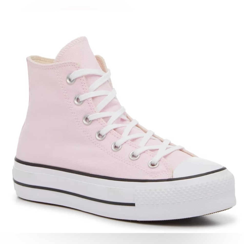 Converse Women's Light Pink High Top Platform Sneakers